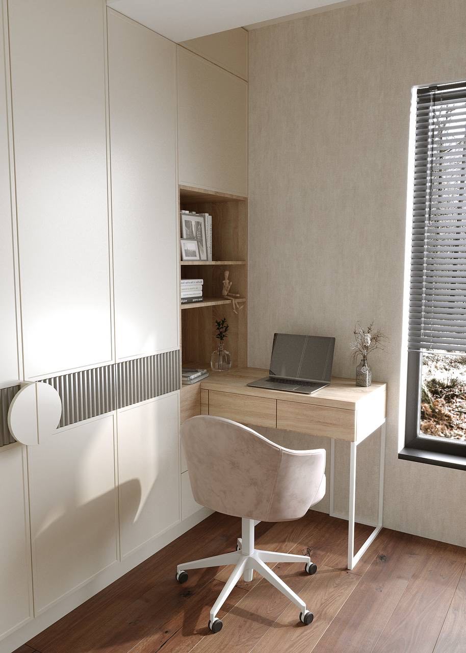 Home office photorealistic 3D visualisation