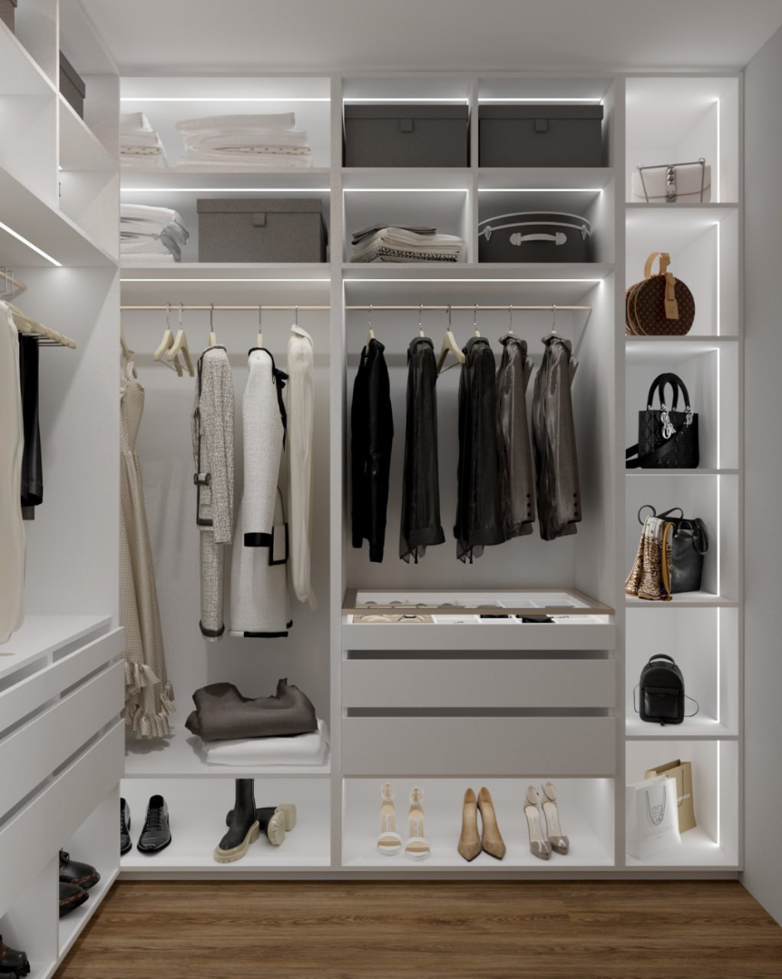 Dressing photorealistic 3D visualisation