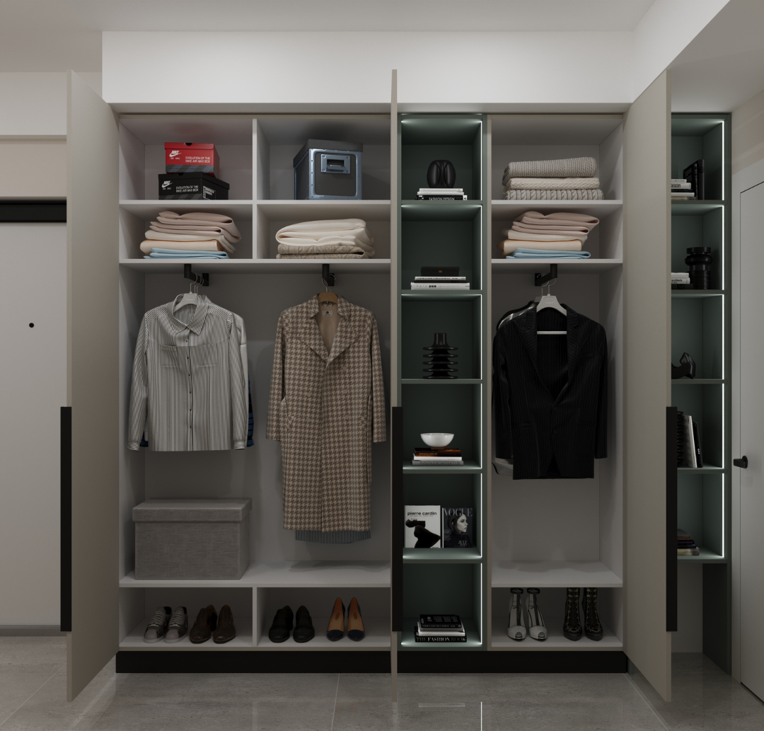 Dressing photorealistic 3D visualisation