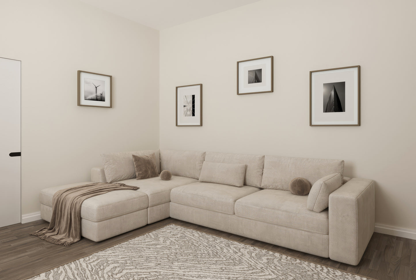 Living room 3D photorealistic visualisation